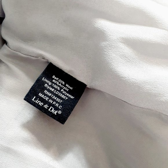 Line&Dot Short Sleeved Frontier Plaid Dress Size L - Picture 5 of 6